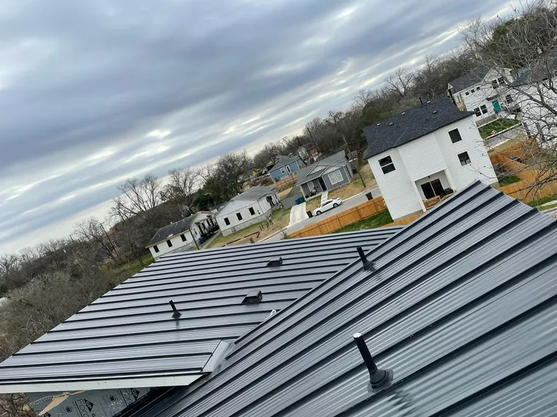 Standing seam metal roof panels with vents for Skylight Repair in Sun Valley